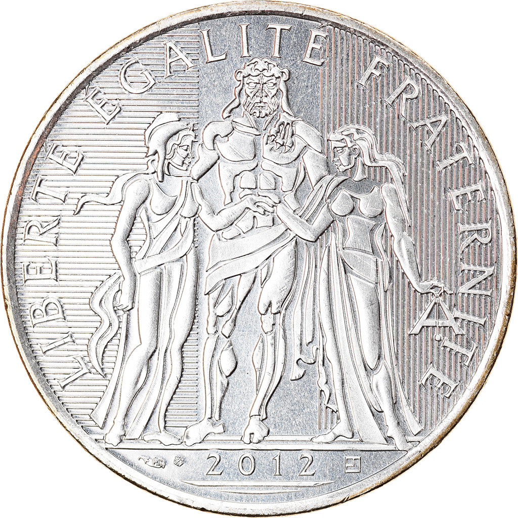 France, Hercule, 10 Euro, 2012, Paris, MS(64), Silver, Gadoury:EU 516, KM:2073