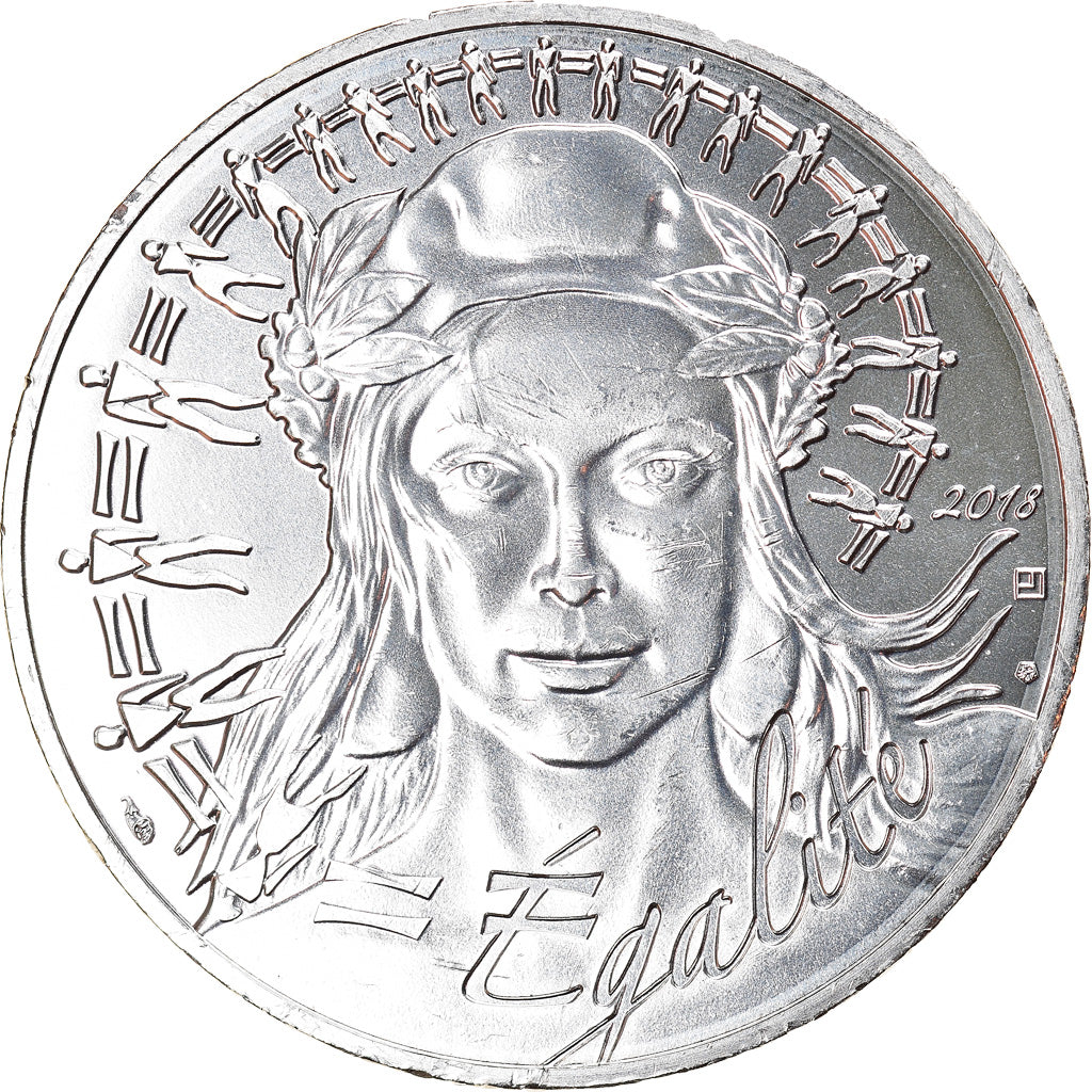 France, 20 Euro, Marianne, Egalité, 2018, Paris, MS(64), Silver
