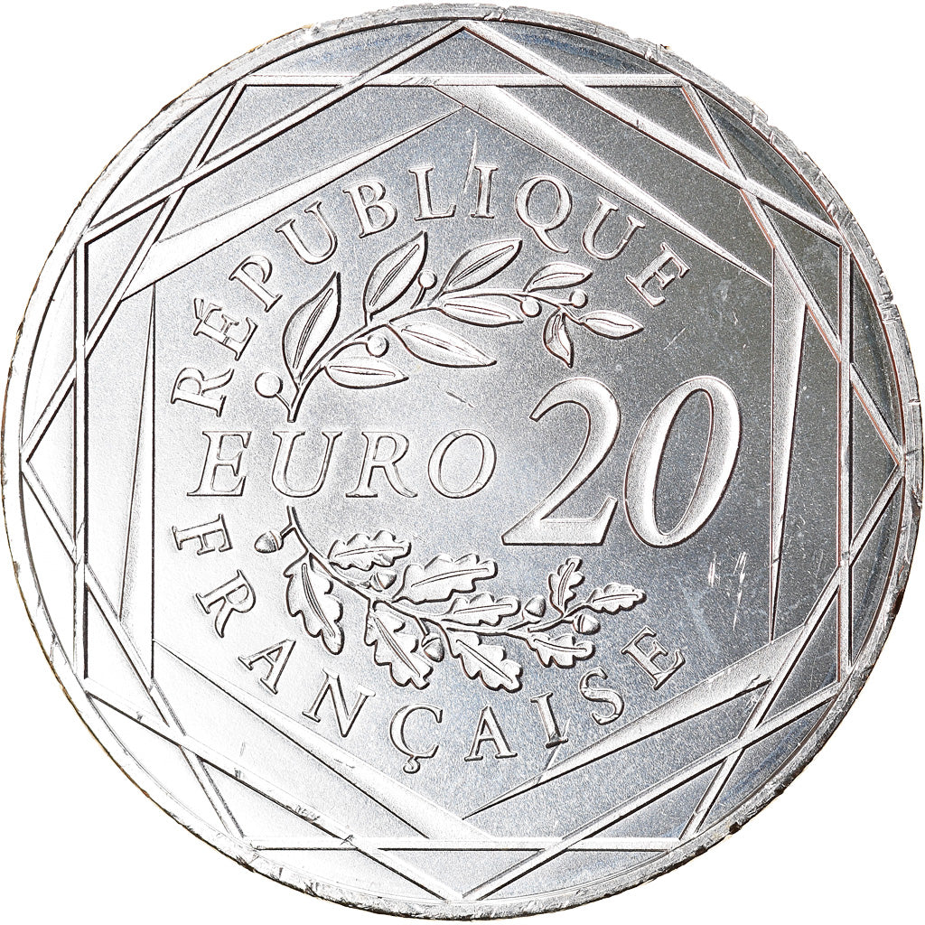 France, 20 Euro, Marianne, Egalité, 2018, Paris, MS(64), Silver