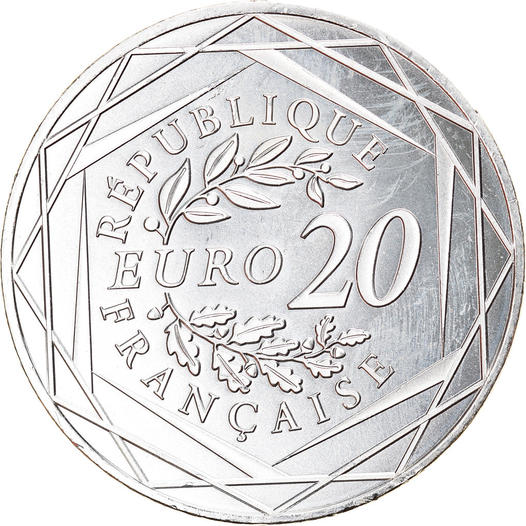 France, 20 Euro, Marianne, Fraternité, 2019, Paris, SUP+, Argent