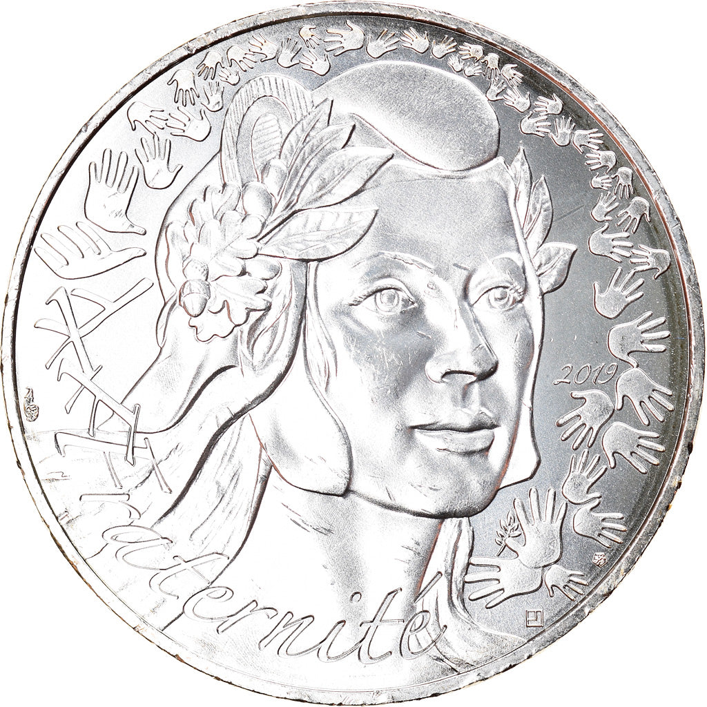 France, 20 Euro, Marianne, Fraternité, 2019, Paris, MS(64), Silver