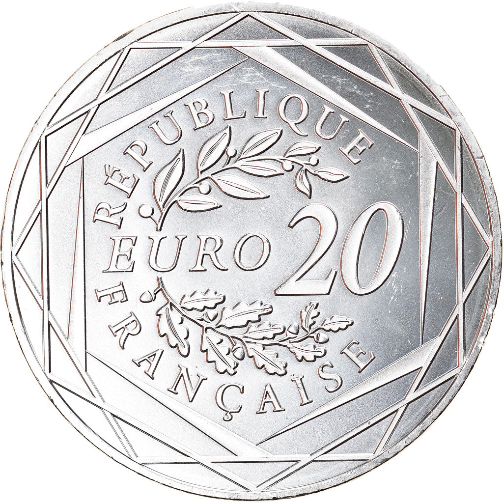 France, 20 Euro, Marianne, Fraternité, 2019, Paris, MS(64), Silver