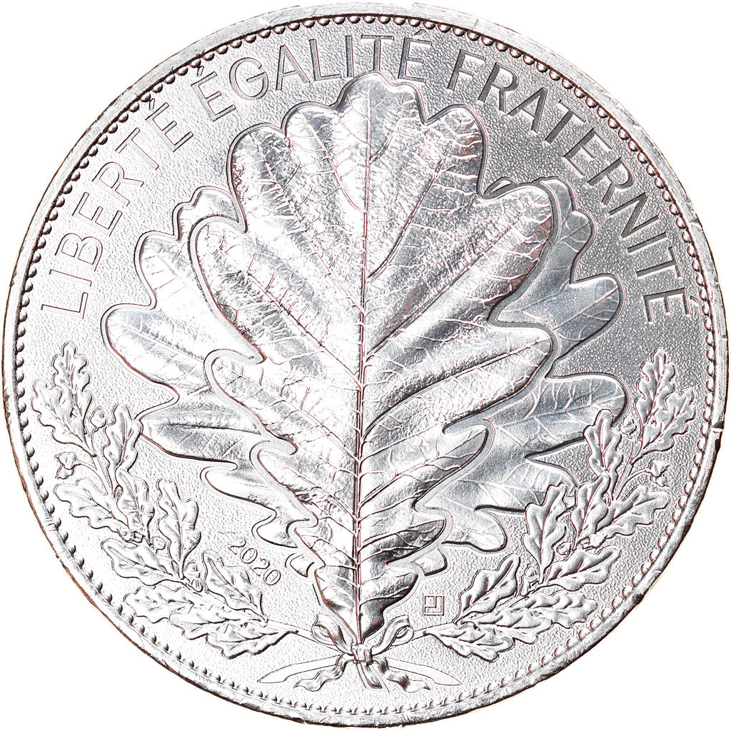 France, 20 Euro, Le Chêne, 2020, Paris, MS(65-70), Silver