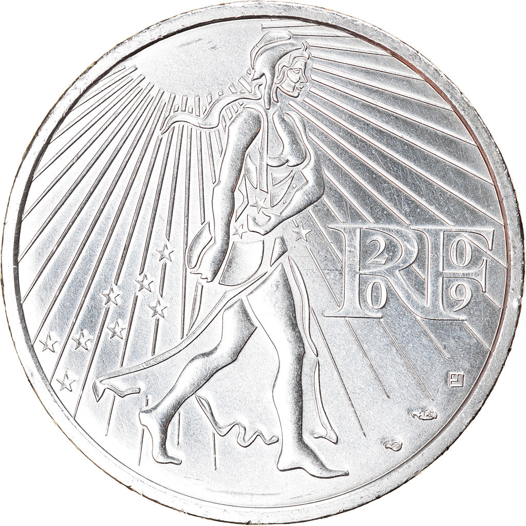 France, 25 Euro, Semeuse, 2009, SPL+, Argent, Gadoury:EU338, KM:1581