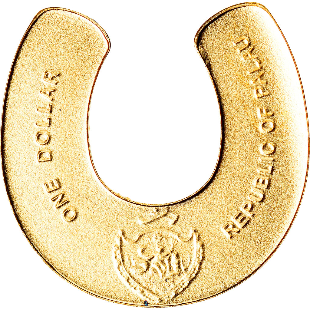 Coin, Palau, Golden Horseshoe, 1 Dollar, 2015, MS(65-70), Gold