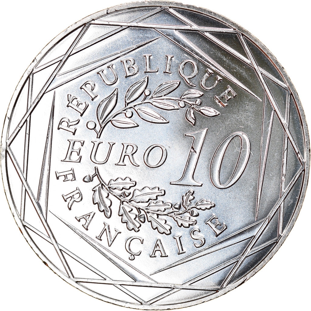 France, 10 Euro, Centenaire de l'Armistice, 2018, MS(64), Silver