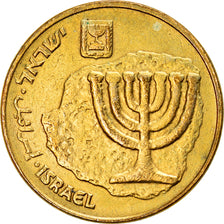 Monnaie, Israel, 10 Agorot, 1987, TTB+, Aluminum-Bronze, KM:158