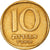 Moneda, Israel, 10 Agorot, 1966, Tel Aviv, MBC, Aluminio - bronce, KM:26