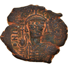 Coin, Maurice Tiberius, Follis, 587-588, Nicomedia, VF(30-35), Copper, Sear:512