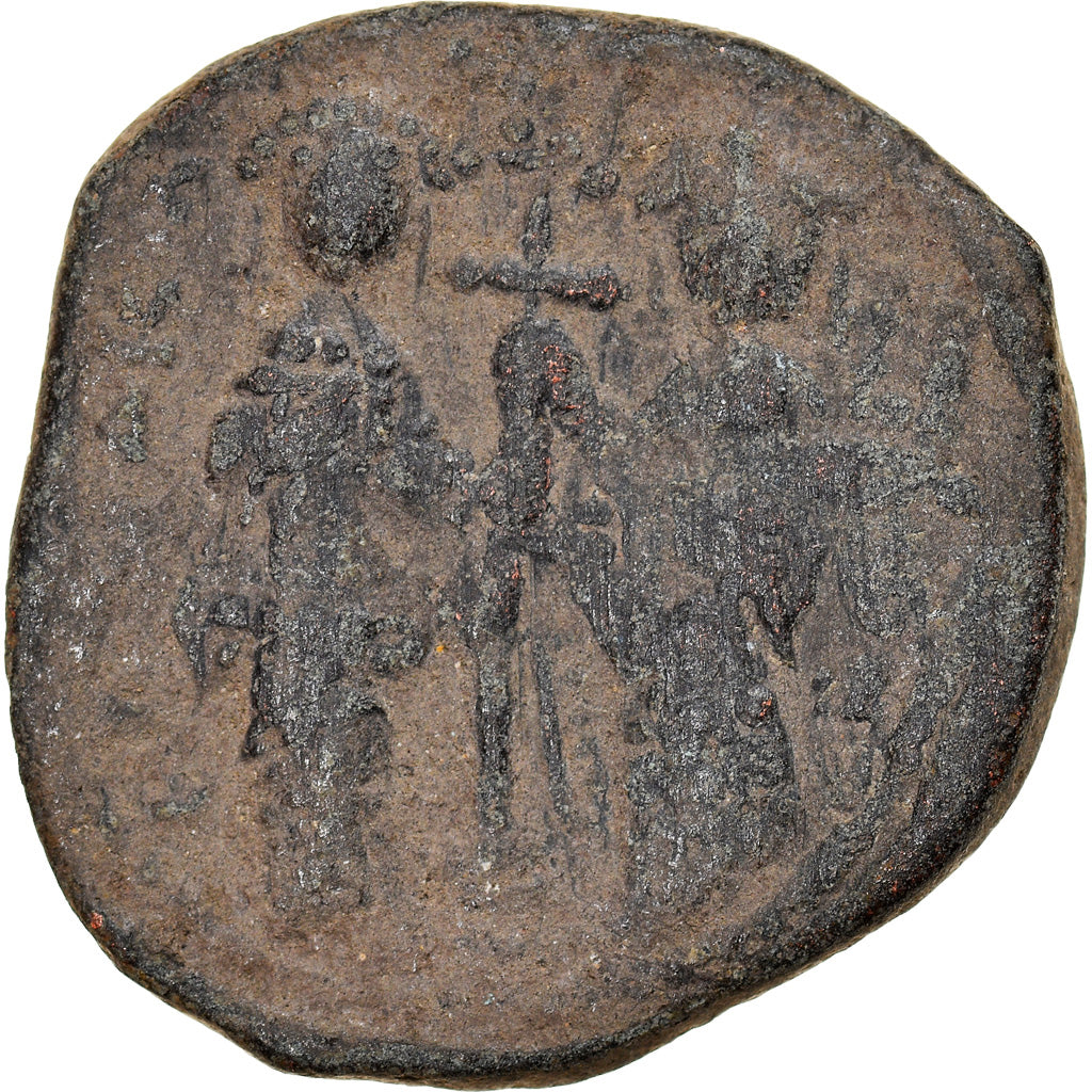 Moneda, Constantine X, Follis, 1059-1067, Constantinople, BC+, Cobre, Sear:1853