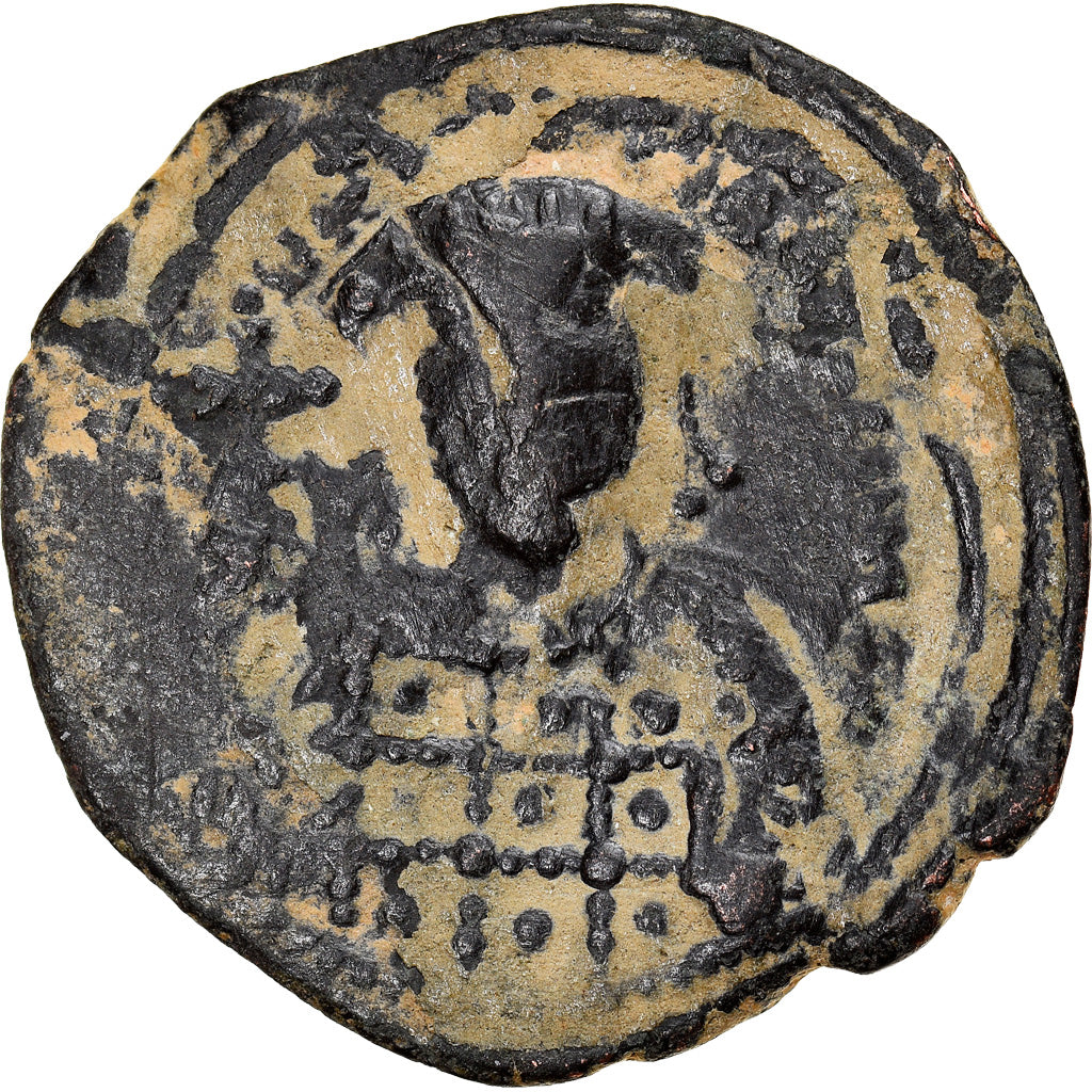 Moneta, Constantine X, Follis, 1059-1067, Constantinople, MB+, Rame, Sear:1854