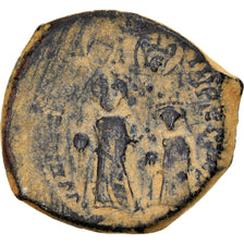 Münze, Heraclius, with Heraclius Constantine, Follis, 612-613, Nicomedia, S+