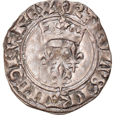 Monnaie, France, Charles VI, Florette, Paris, TTB, Billon, Duplessy:387A