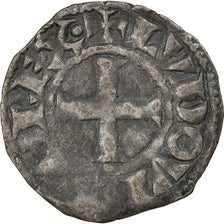 Moneta, Francia, Louis VIII-IX, Denier Tournois, MB+, Biglione, Duplessy:188