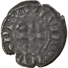 Moeda, França, Louis VIII-IX, Denier Tournois, VF(30-35), Lingote, Duplessy:188