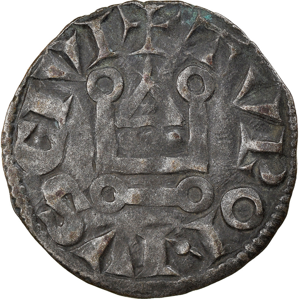 Münze, Frankreich, Louis VIII-IX, Denier Tournois, SS, Billon, Duplessy:188