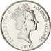 Isole Salomone, Elizabeth II, 10 Cents, 2005, SPL, Acciaio placcato nichel, K...