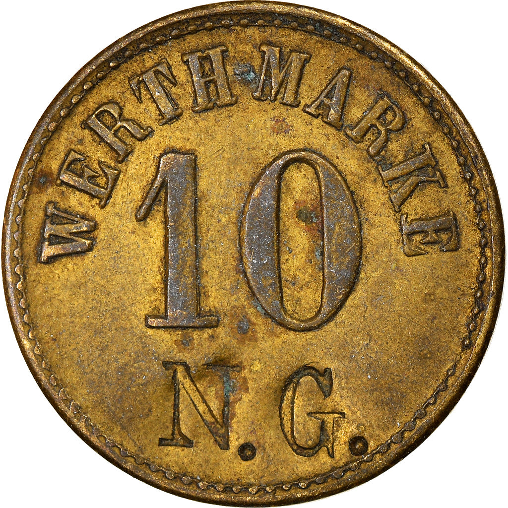 Munten, Duitsland, Werth-Marke, 10 Pfennig, ZF, Tin