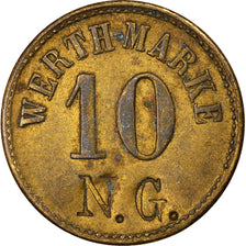 Munten, Duitsland, Werth-Marke, 10 Pfennig, ZF, Tin