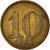 Moeda, Alemanha, Werth-Marke, 10 Pfennig, EF(40-45), Latão