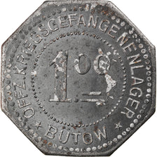 Moneta, Germania, Offz. Kriegsgefangenenlager, Bütow, 1 Mark, BB, Ferro
