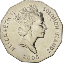 Monnaie, Îles Salomon, Elizabeth II, 50 Cents, 2005, SPL, Copper-nickel, KM:29