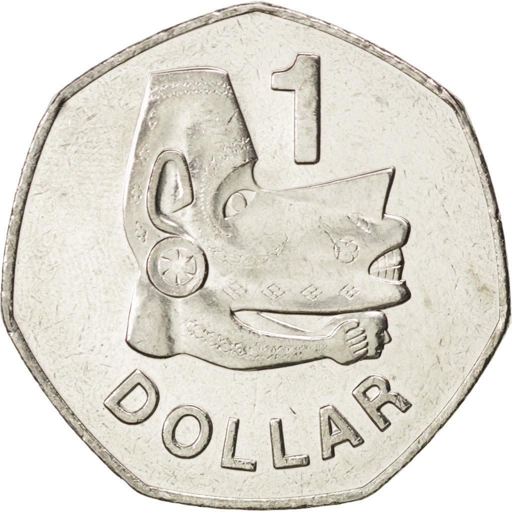 SOLOMON ISLANDS, Dollar, 2005, British Royal Mint, KM #72, MS(63),...