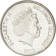 Coin, Solomon Islands, Elizabeth II, 20 Cents, 2012, MS(63), Nickel plated