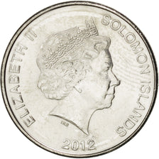 Coin, Solomon Islands, Elizabeth II, 50 Cents, 2012, MS(63), Nickel plated