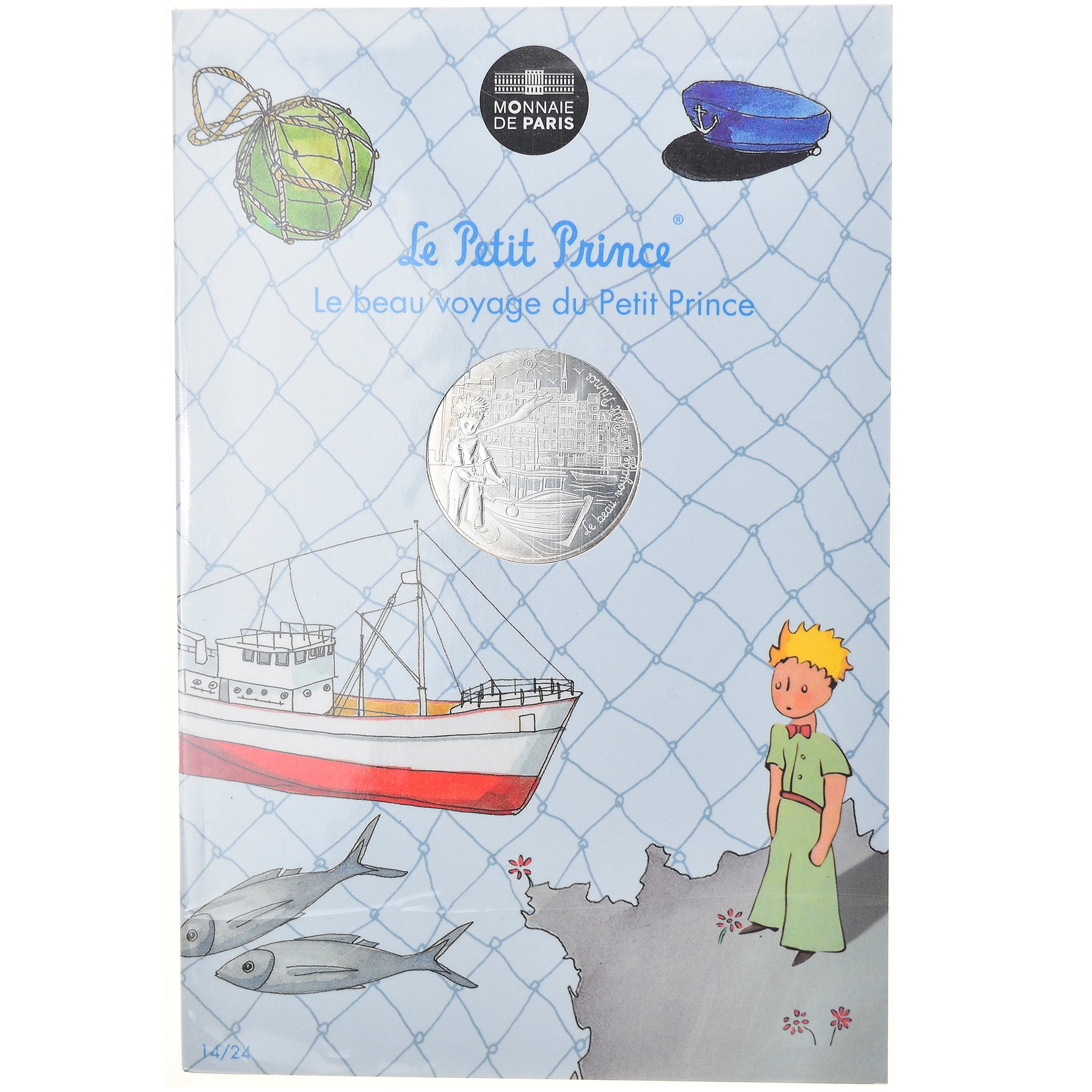 França, Monnaie de Paris, 10 Euro, Le Petit Prince revient de la pêche, 2016