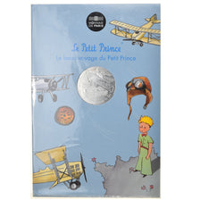 Francia, Monnaie de Paris, 10 Euro, Le Petit Prince en avion, 2016, FDC, Argento