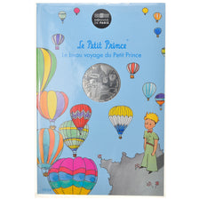 France, Monnaie de Paris, 10 Euro, Le Petit Prince en montgolfière, 2016, FDC