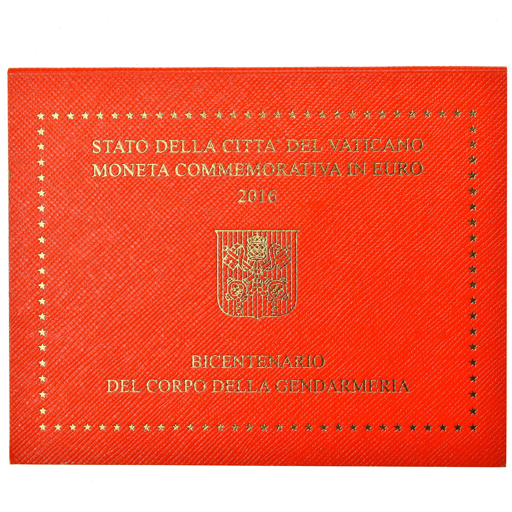 Vatican, 2 Euro, 200 ans de la gendarmerie du Vatican, 2016, MS(65-70)