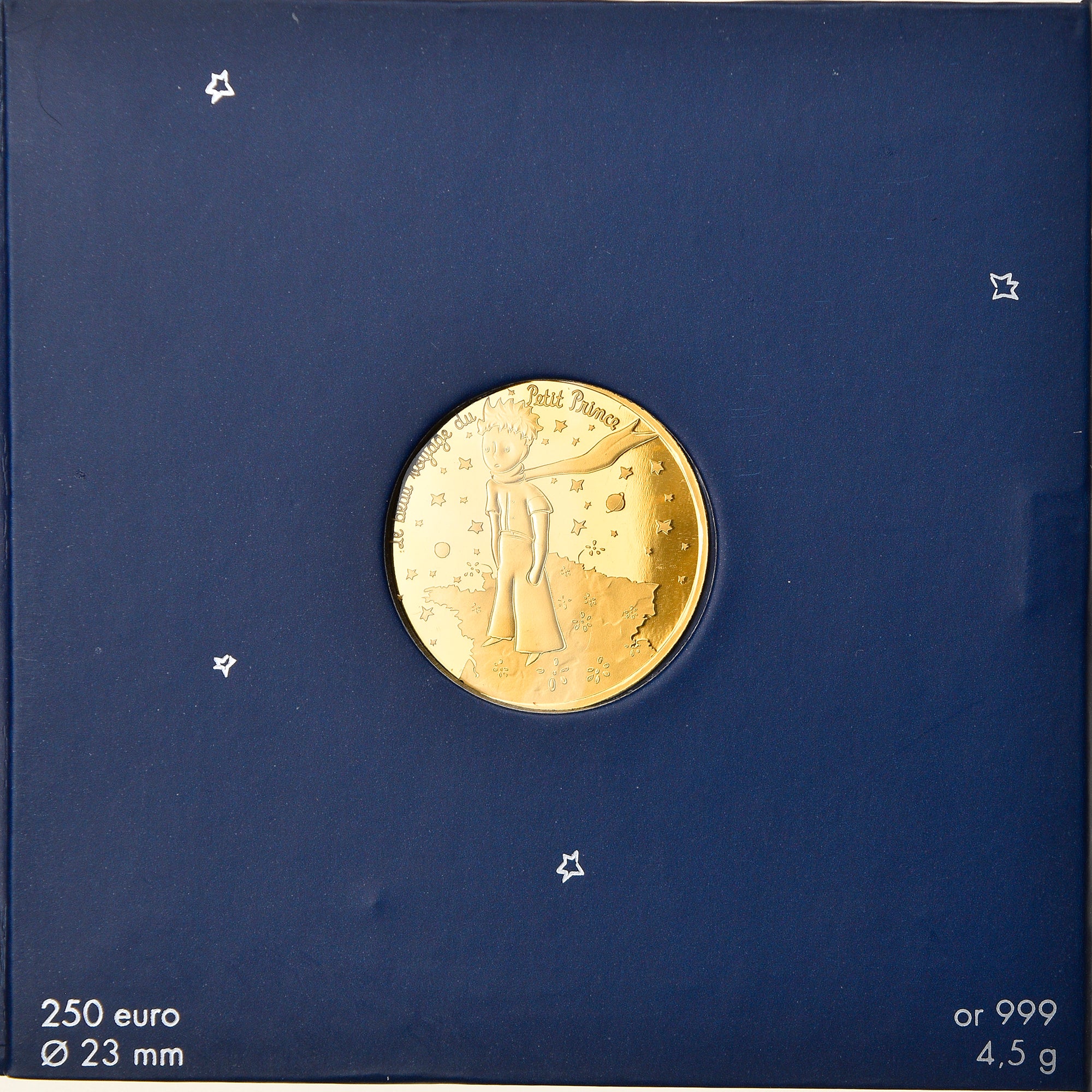 France, Monnaie de Paris, 250 Euro, Le Petit Prince, 2016, FDC, Or