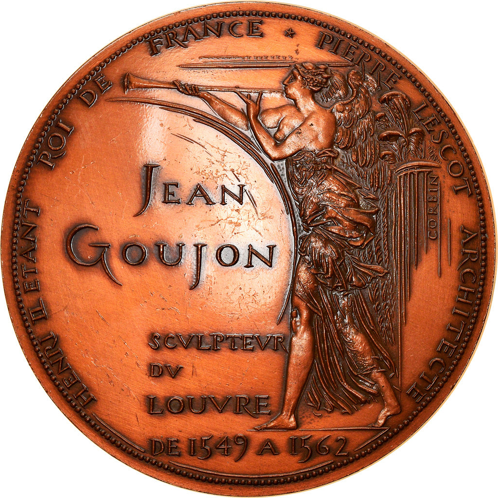 France, Médaille, Jean Goujon, Sculpteur du Roi, History, 1968, Corbin, SPL