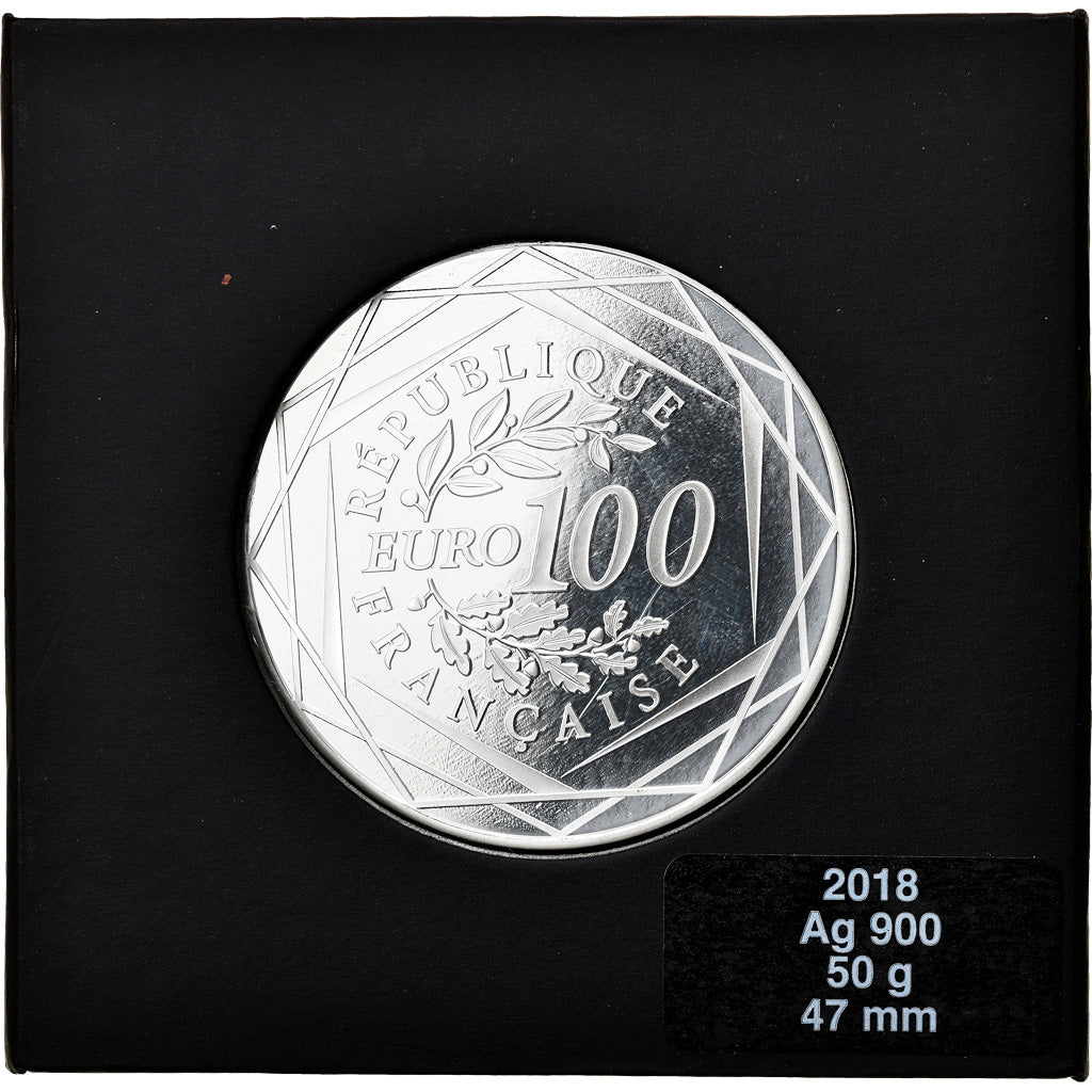 France, Monnaie de Paris, 100 Euro, Egalité, 2018, Paris, MS(65-70), Silver