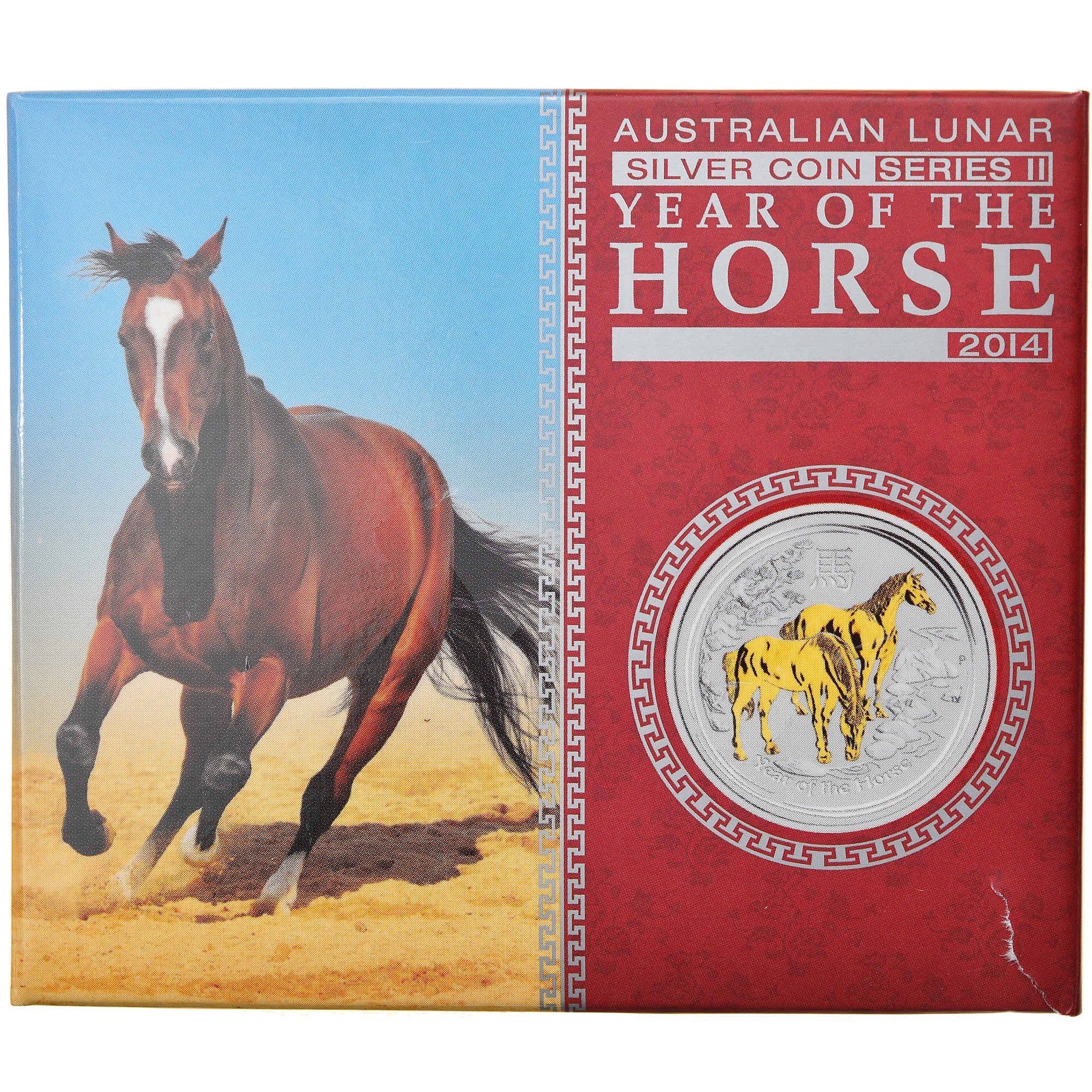 Coin, Australia, Year of the Horse, 1 Dollar, 2014, 1 Oz, MS(65-70), Silver