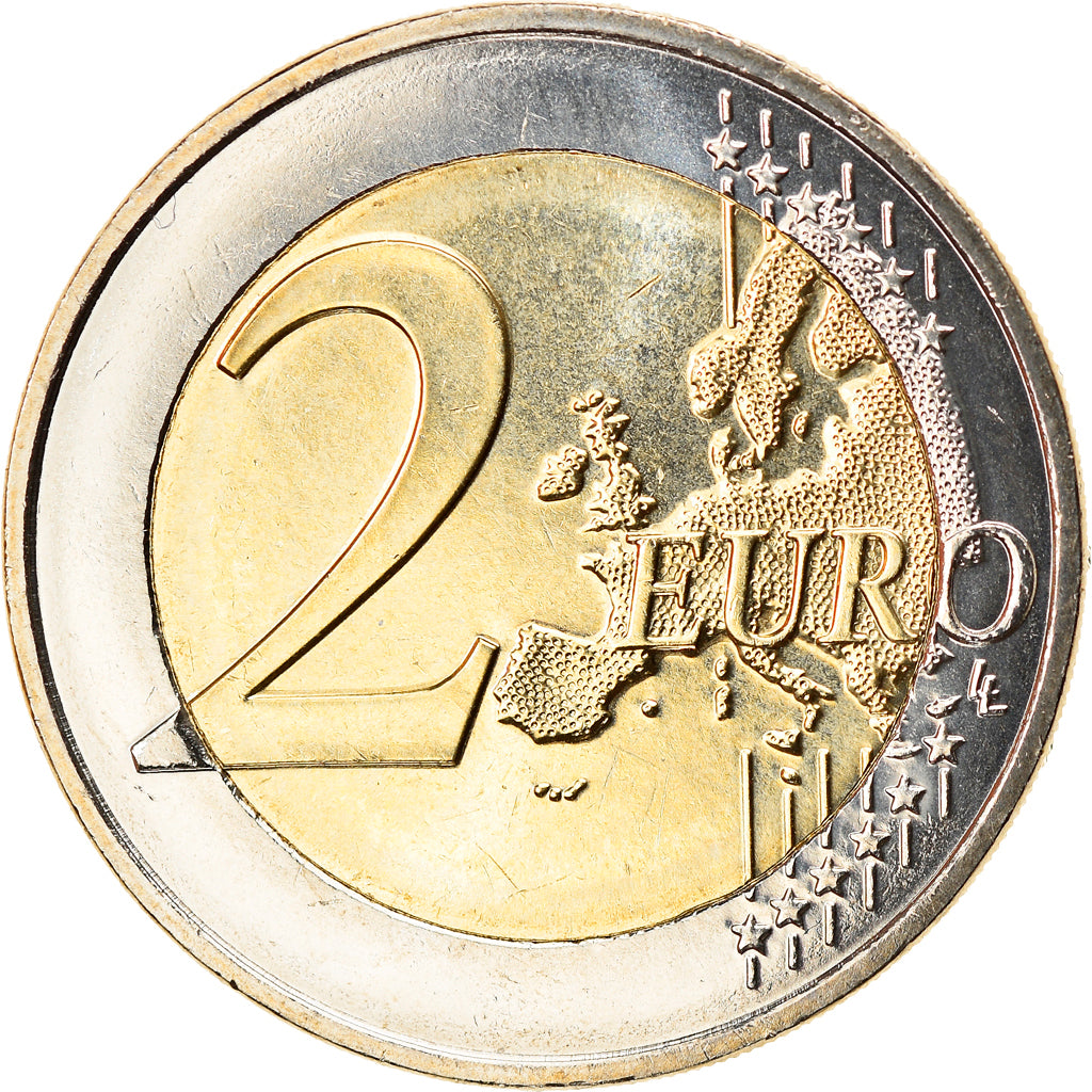 Malta, 2 Euro, Ggantija Temples, 2016, Colourized, MS(60-62), Bi-Metallic