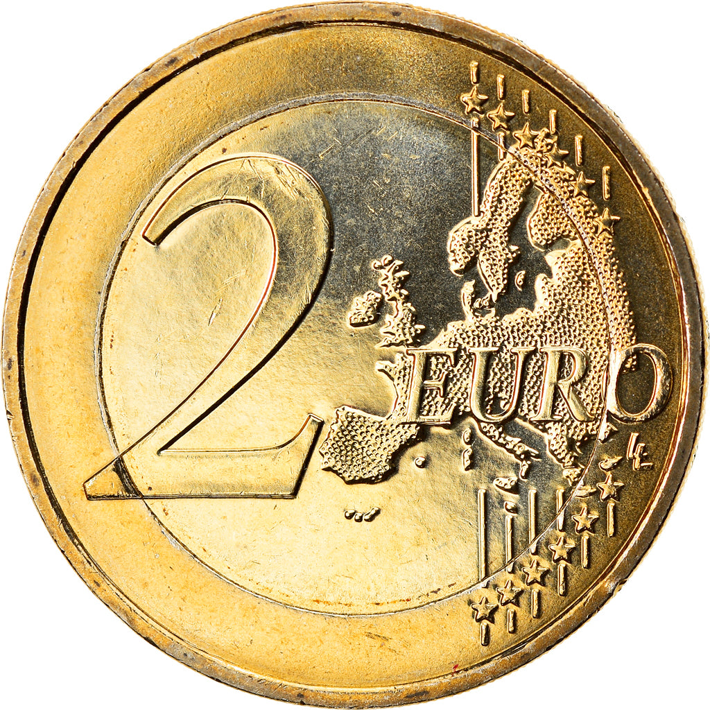 Malta, 2 Euro, Children and solidarity, 2016, Colourized, SPL, Bi-metallico
