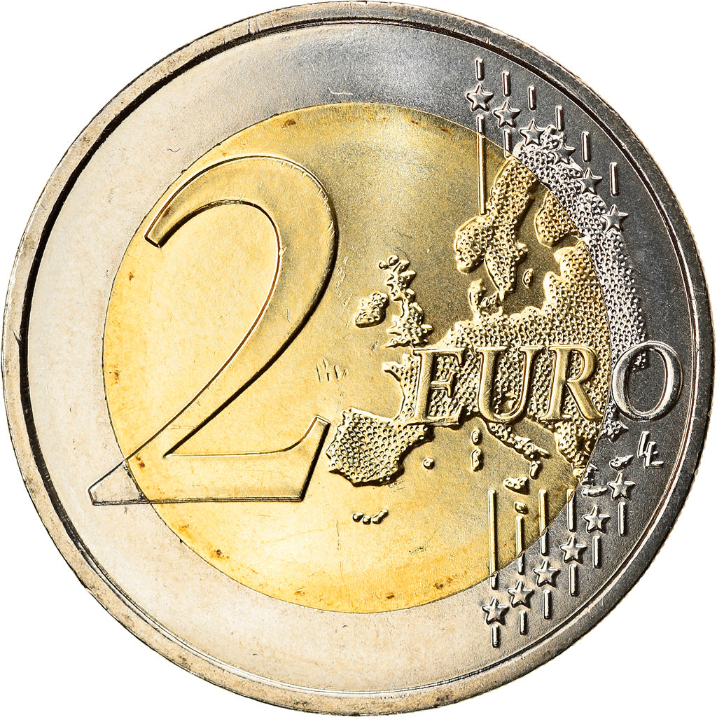 Andorra, 2 Euro, 30 Years of Political Rights, 2015, Colourized, MS(63)