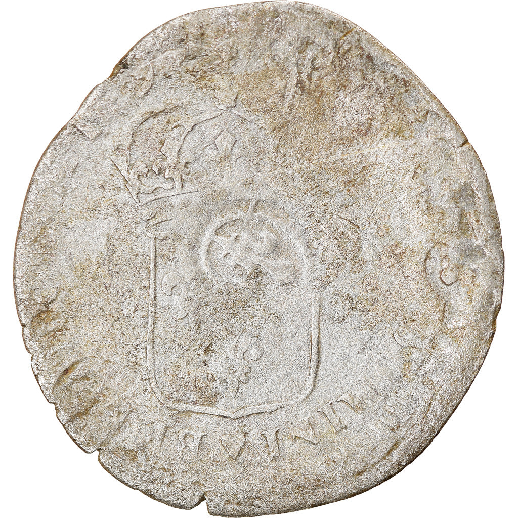 Moeda, França, Louis XIV, Quinzain aux 8 L, 1693, Amiens, VF(20-25), Lingote