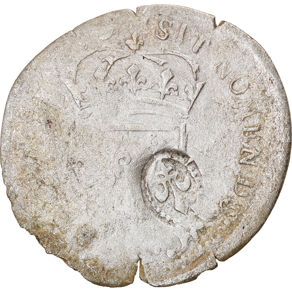 Coin, France, Louis XIV, Quinzain aux 8 L, 1693, Amiens, VF(20-25), Billon