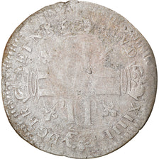 Munten, Frankrijk, Louis XIV, Quinzain aux 8 L, 1692, Amiens, FR, Billon