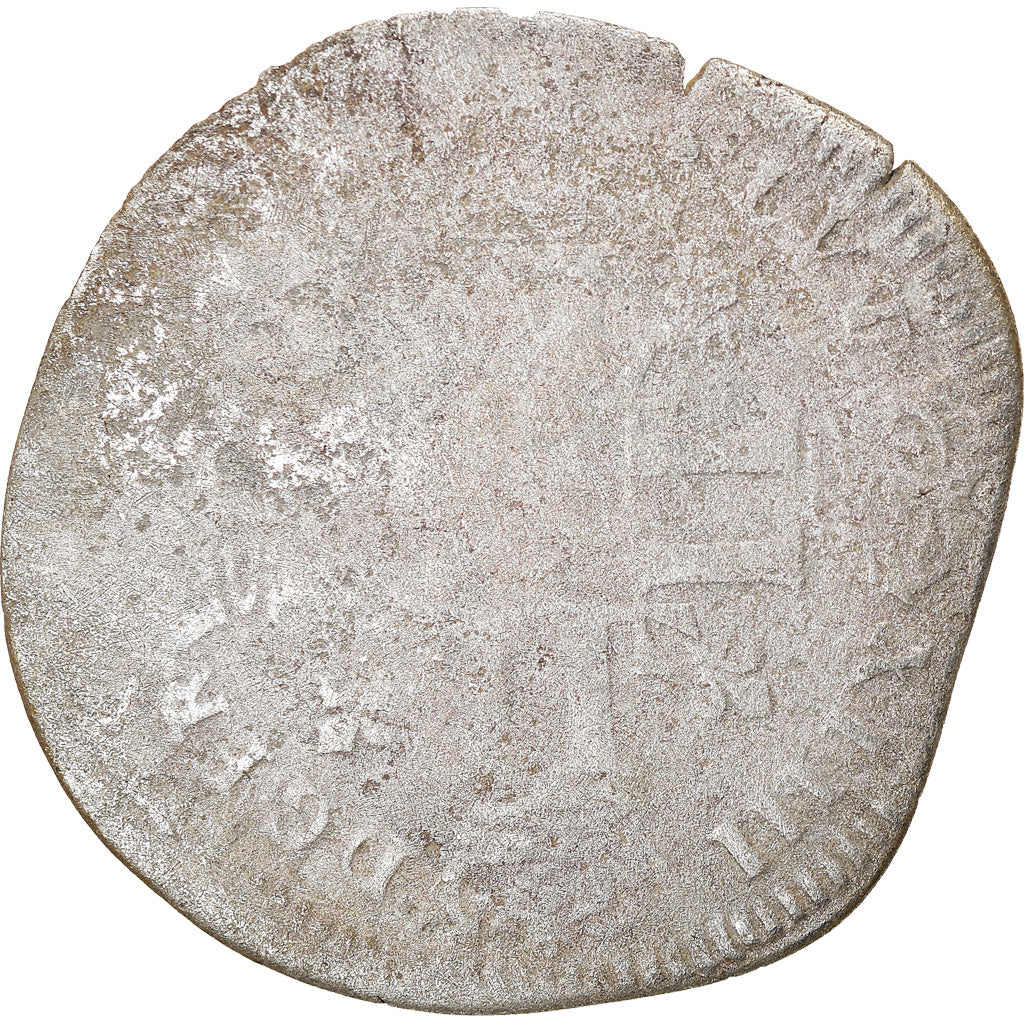 Monnaie, France, Louis XIV, Quinzain aux 8 L, 1693, Amiens, B+, Billon