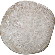 Monnaie, France, Louis XIV, Quinzain aux 8 L, 1693, Amiens, B+, Billon