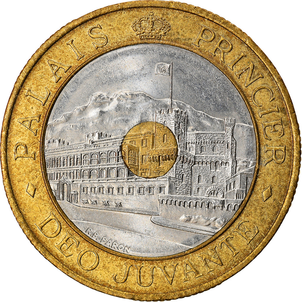 Coin, Monaco, Rainier III, 20 Francs, 1992, AU(55-58), Tri-Metallic, KM:165