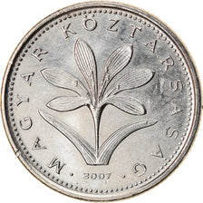 Coin, Hungary, 2 Forint, 2007, MS(60-62), Copper-nickel, KM:693