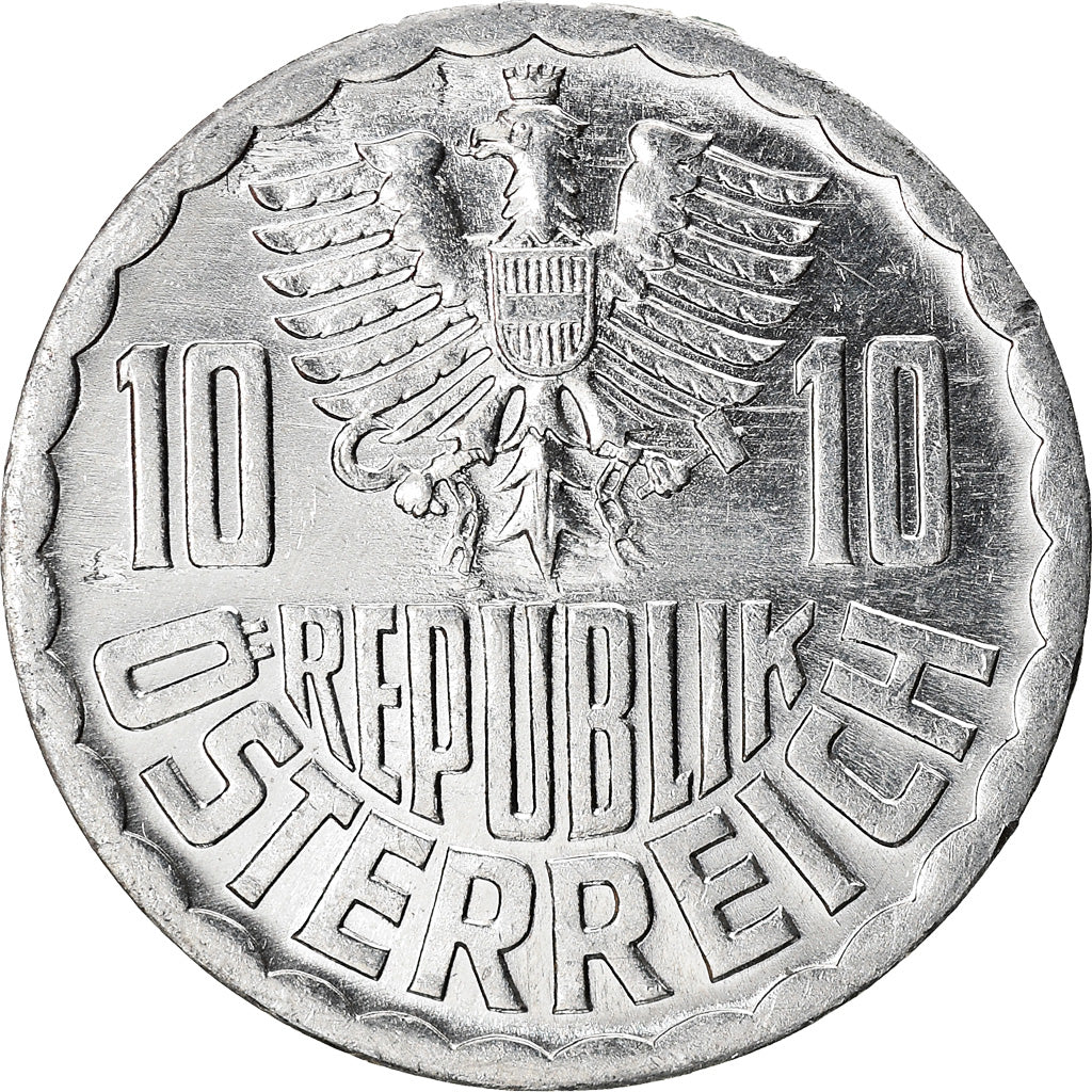 Munten, Oostenrijk, 10 Groschen, 1995, Vienna, PR+, Aluminium, KM:2878