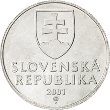 SLOVAKIA, 20 Halierov, 2001, KM #18, MS(63), Aluminum, 19.5, 0.93