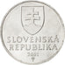 SLOVAKIA, 20 Halierov, 2001, KM #18, MS(63), Aluminum, 19.5, 0.93